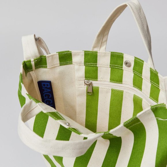NWT Baggu Duck Bag - Green Awning Stripe - Picture 6 of 6